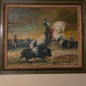 Spanish oil painting.. found in my attic..not very sure on year or the details